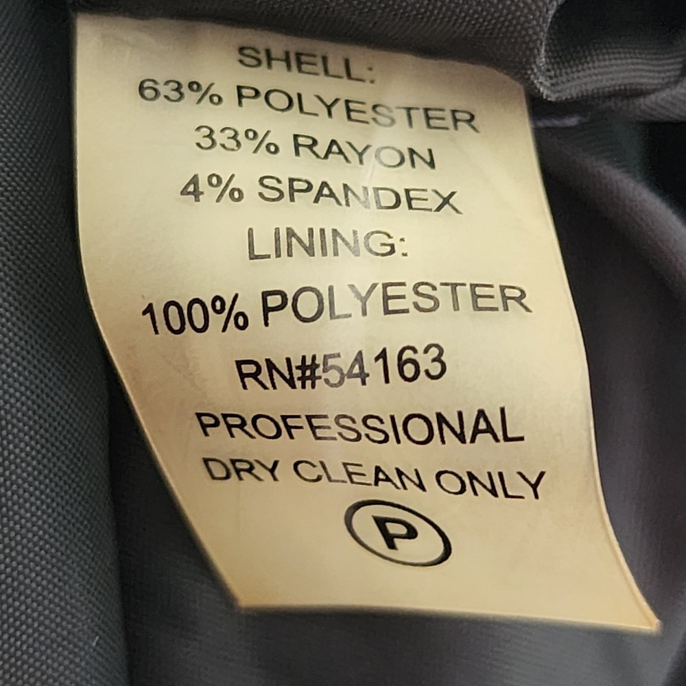 Calvin Klein Dress NWT Womens 14 Dark Blue Zipper Detail Pencil Career Business - Picture 7 of 8